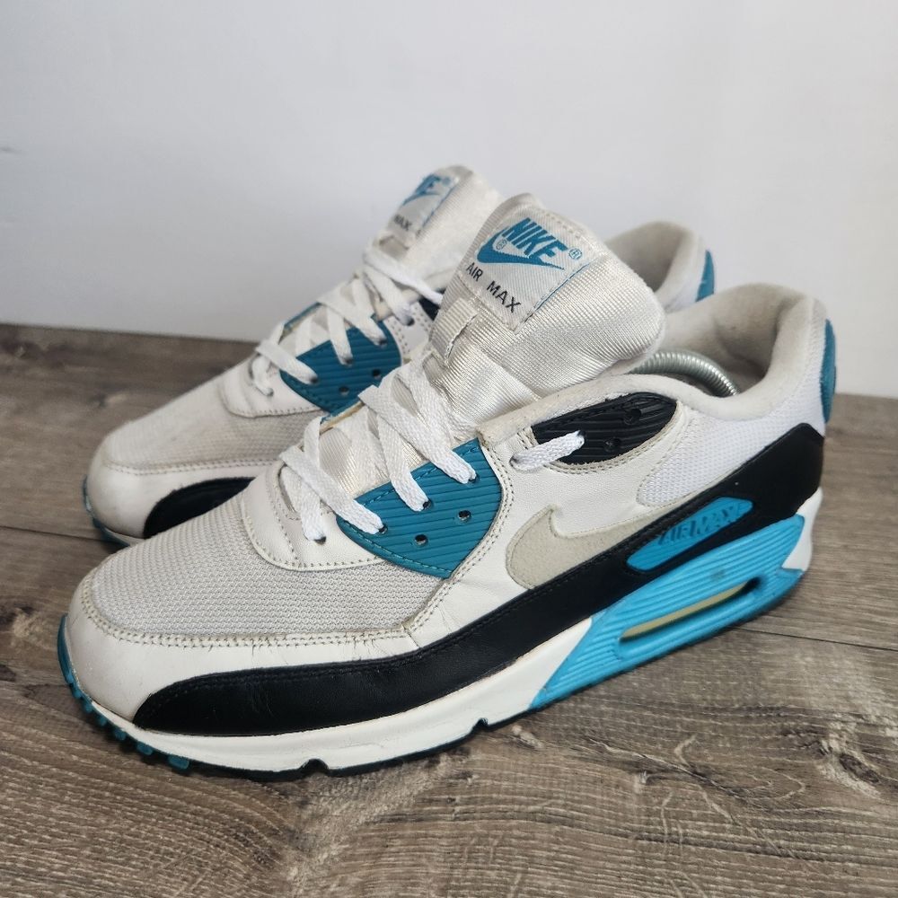 2010 Nike Air Max 90 Laser Blue Athletic Shoes Sneakers Mens Size‎ 10.5 READ